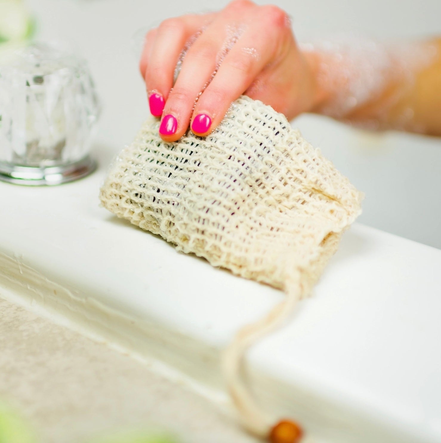 Compostable Sisal Soap Saver Bag