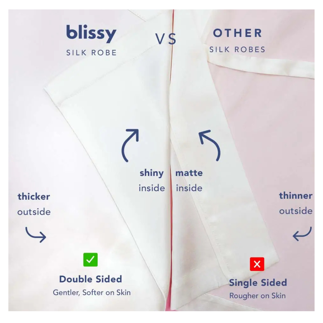 Classic Silk Robe by Blissy