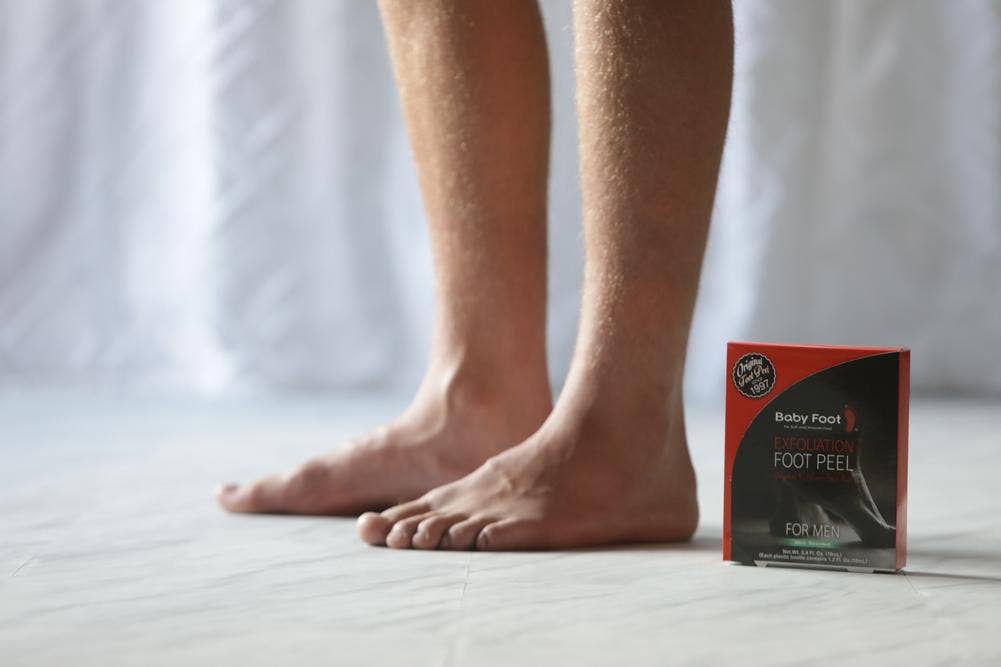 Baby Foot Exfoliation Foot Peel for Men - Mint Scented