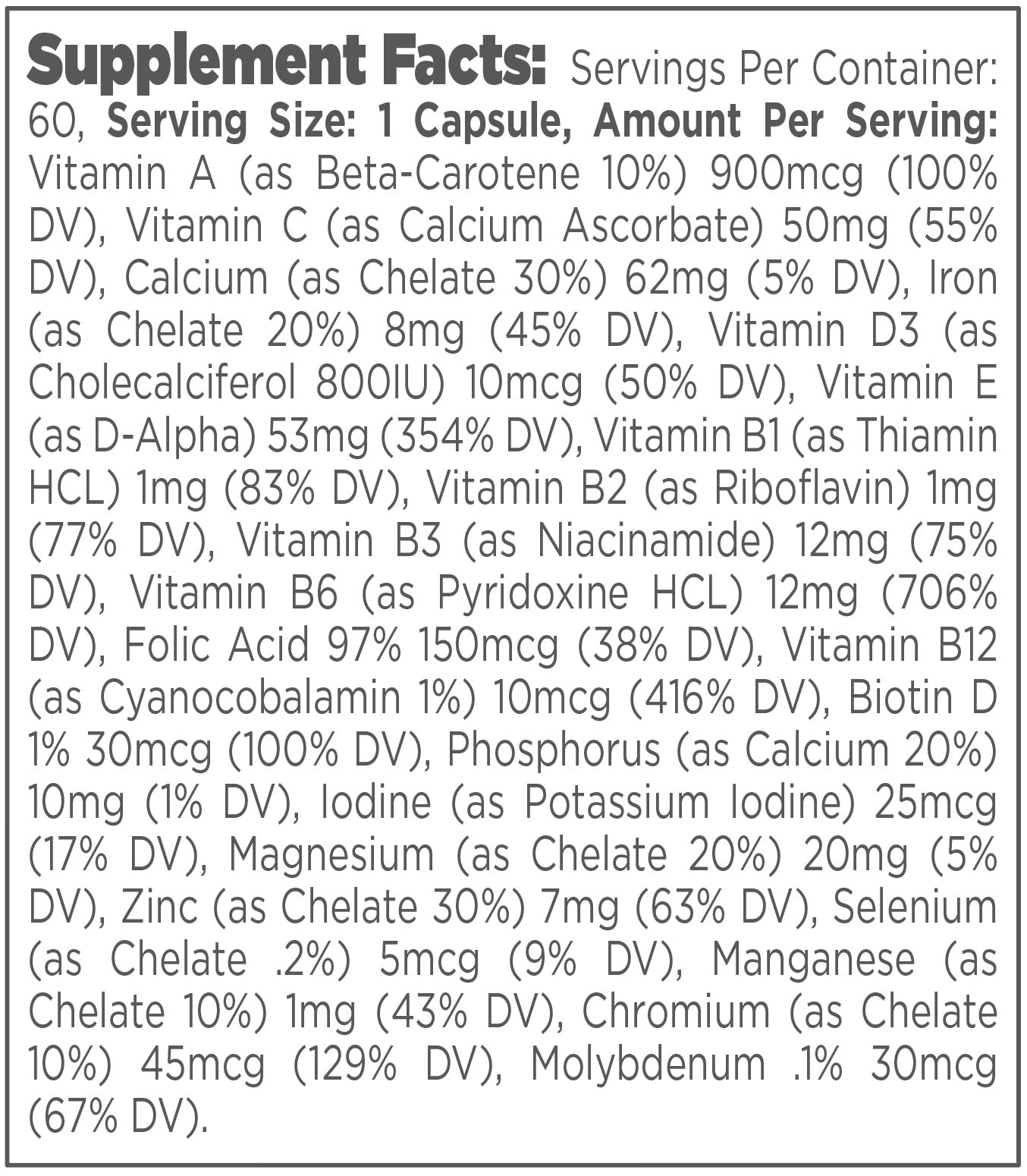 Daily Multivitamin