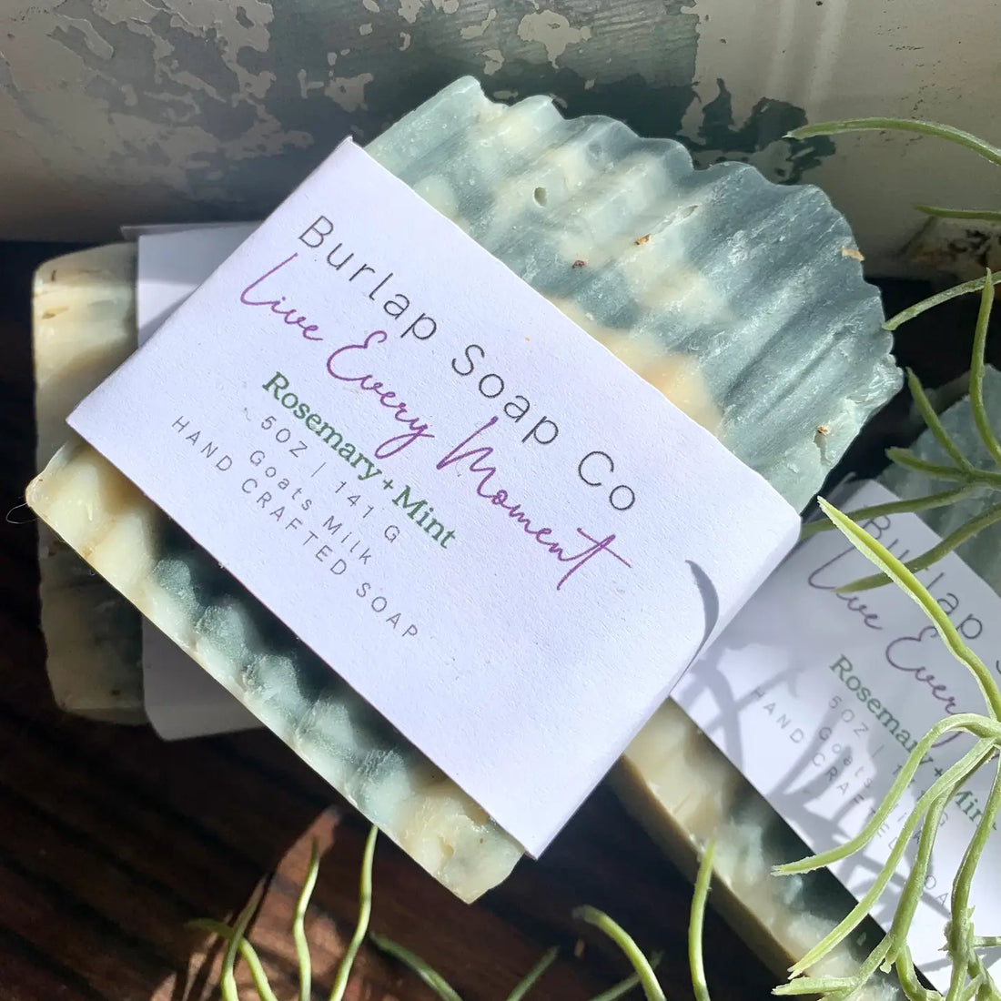 Rosemary + Mint Goats Milk Artisan Handcrafted Soap