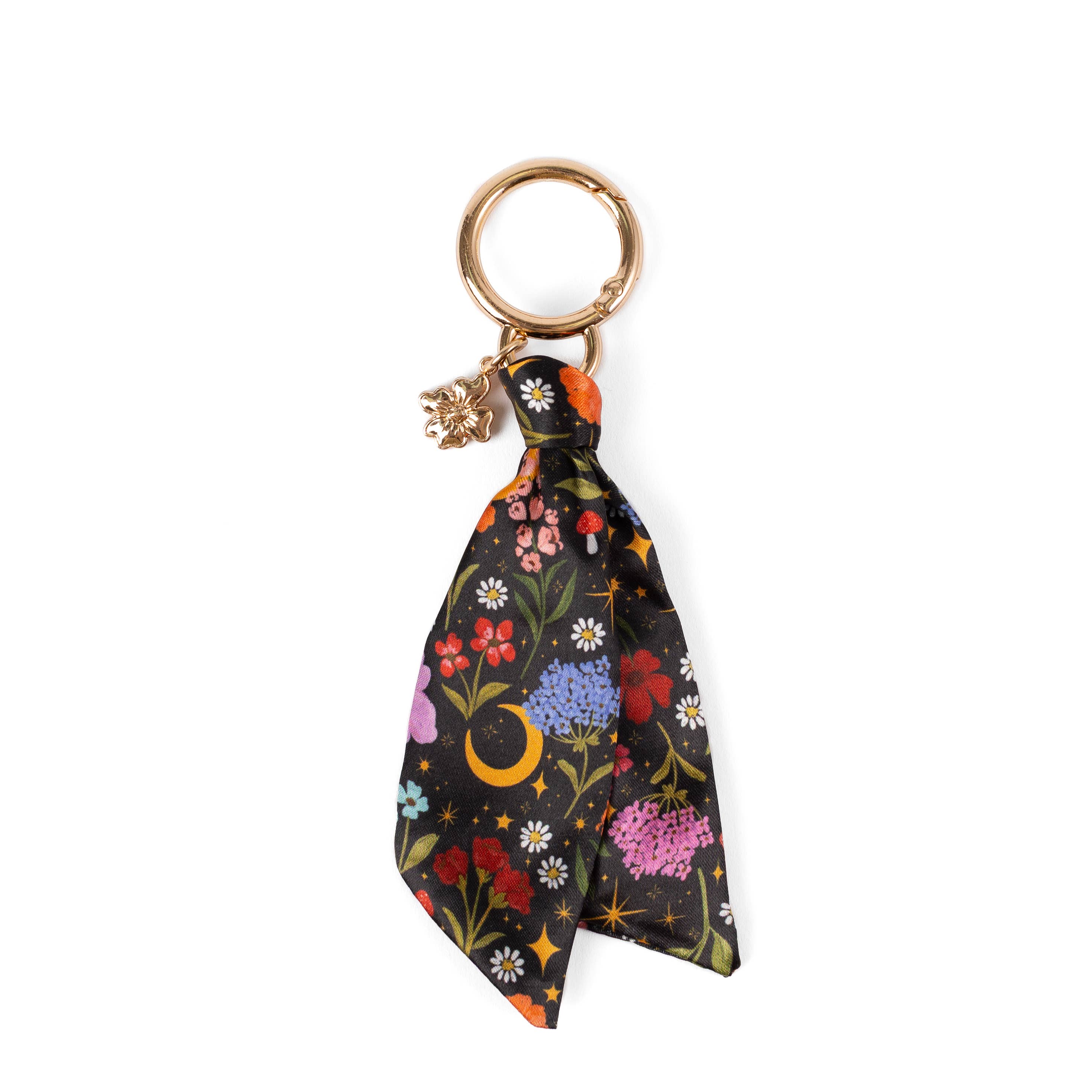 Floral Satin Keychain: Waterfall Floral