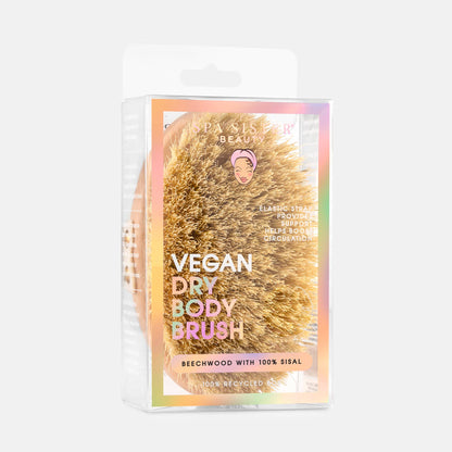 Beechwood Sisal Dry Body Brush: Natural