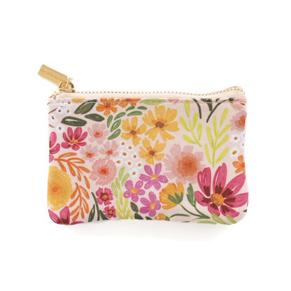 Floral Coin Pouch: Pressed Floral