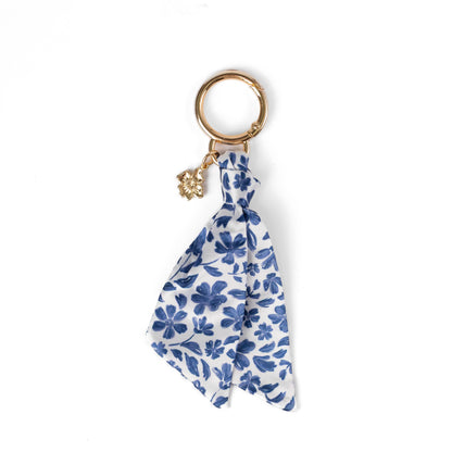Floral Satin Keychain: Waterfall Floral