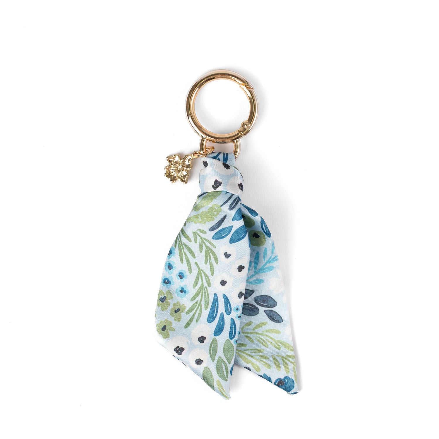 Floral Satin Keychain: Waterfall Floral