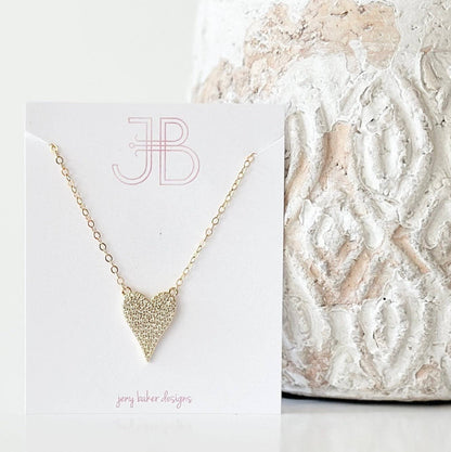Broadway Heart Necklace: Medium