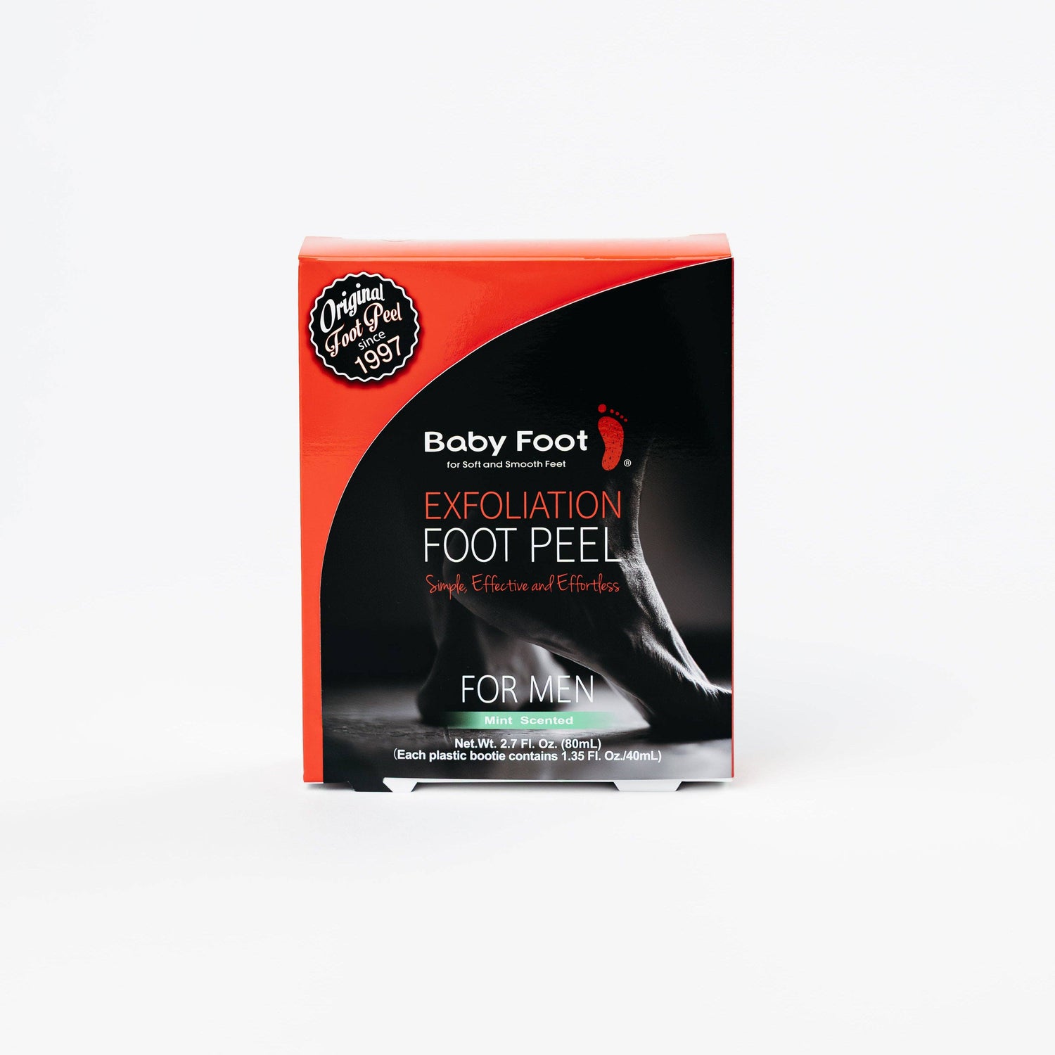 Baby Foot Exfoliation Foot Peel for Men  -  Mint Scented