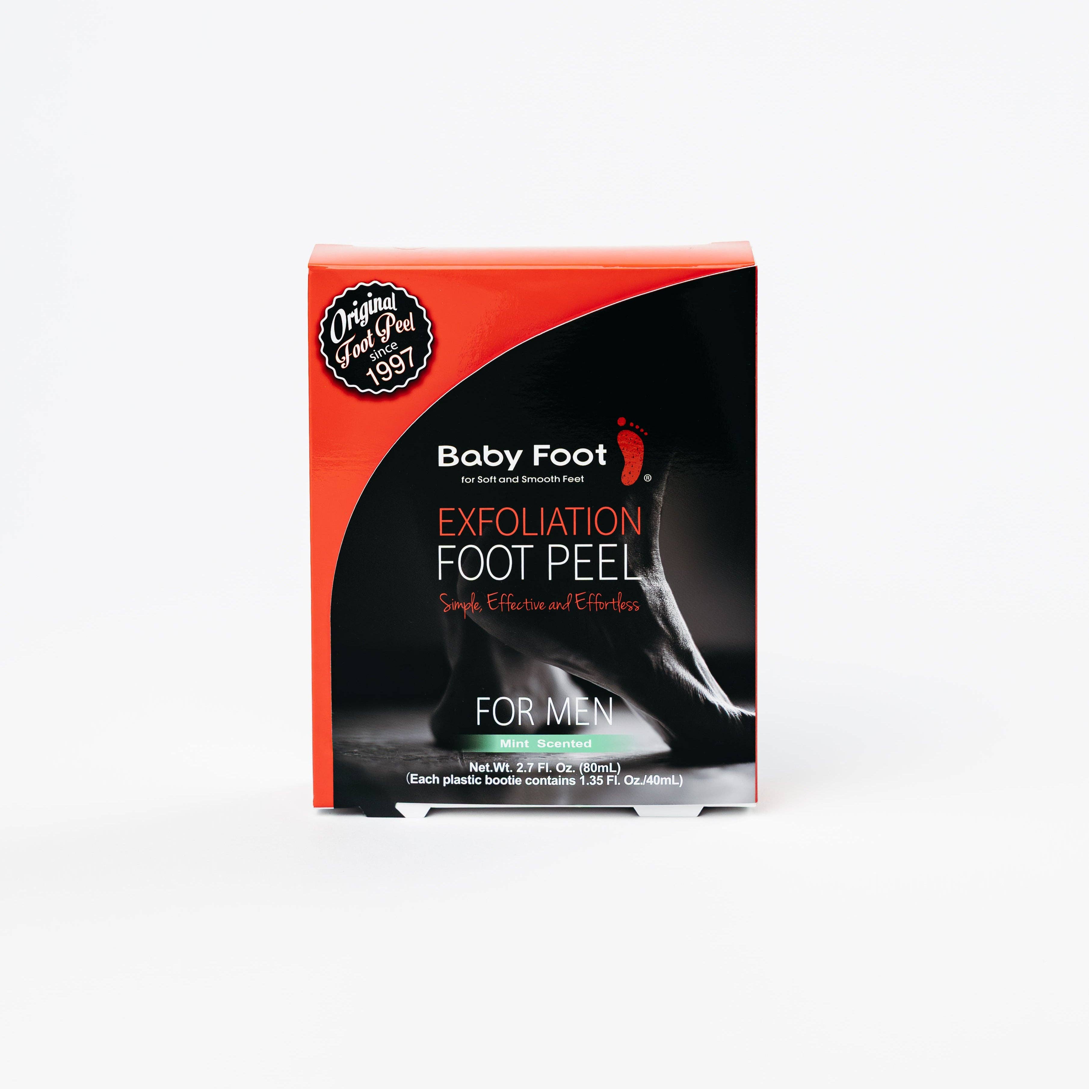 Baby Foot Exfoliation Foot Peel for Men  -  Mint Scented