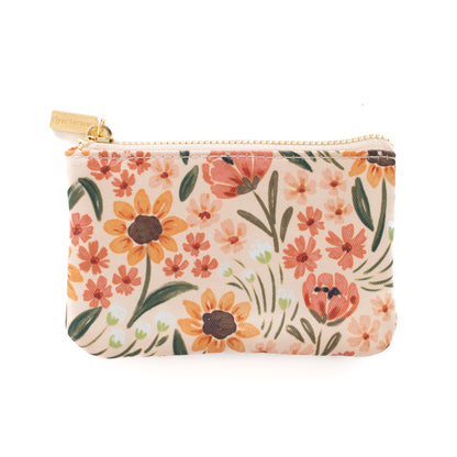 Floral Coin Pouch: Pressed Floral