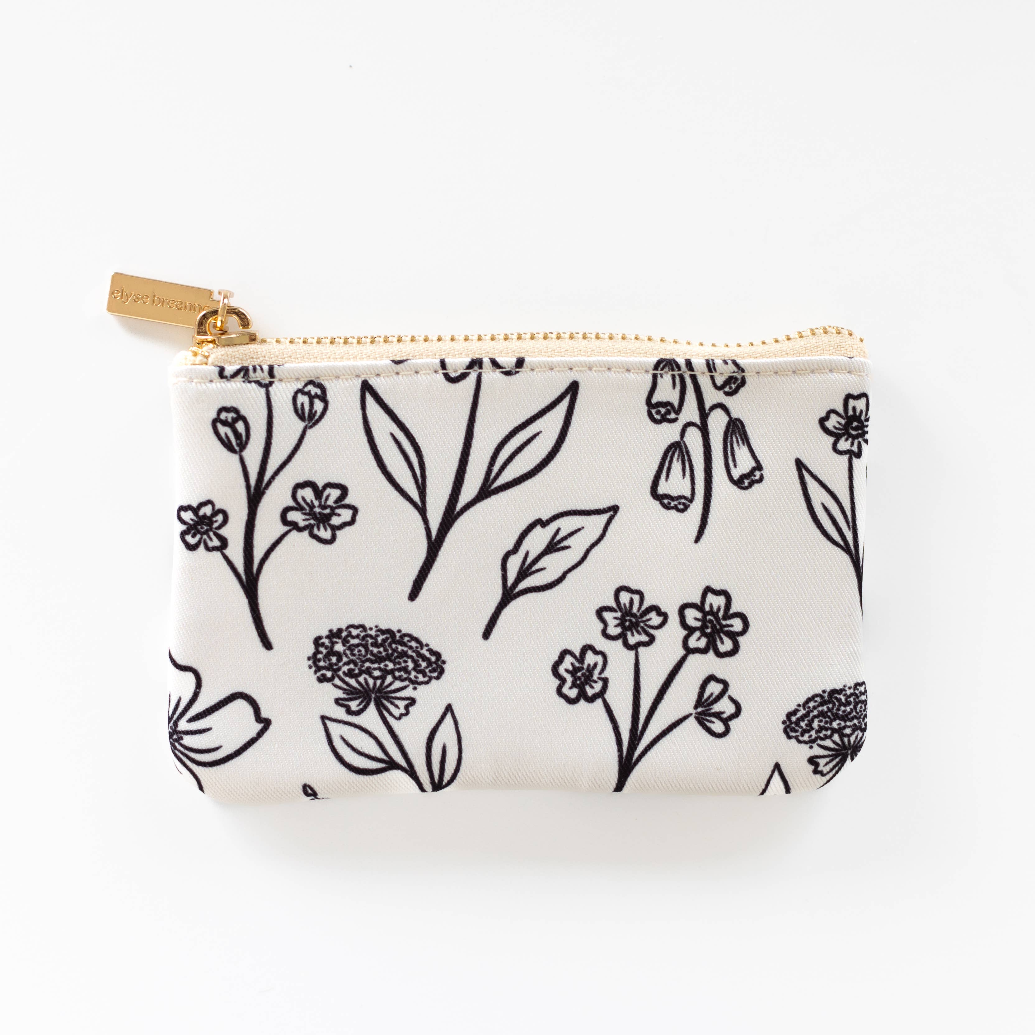 Floral Coin Pouch: Pressed Floral