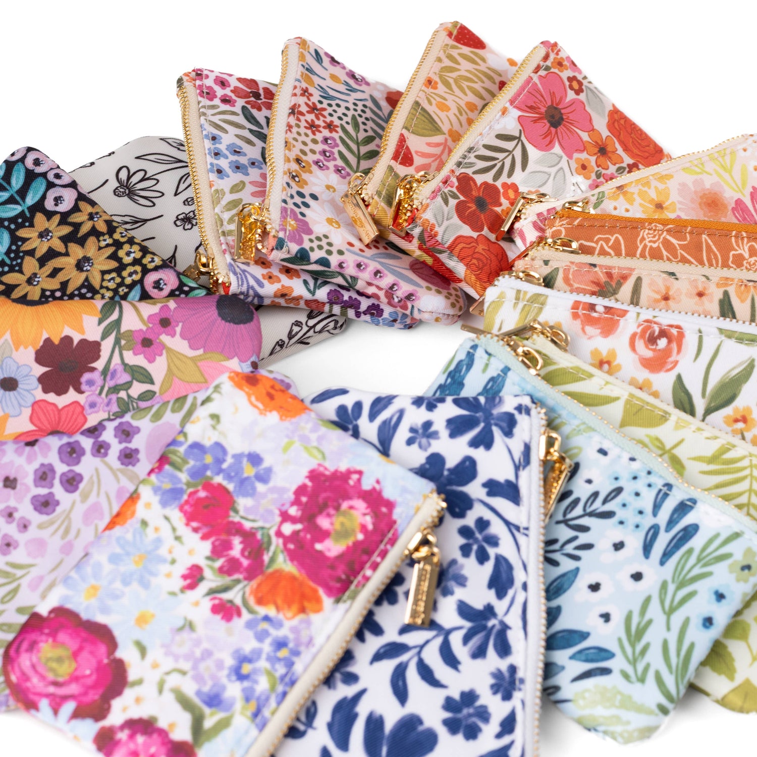 Floral Coin Pouch: Pressed Floral