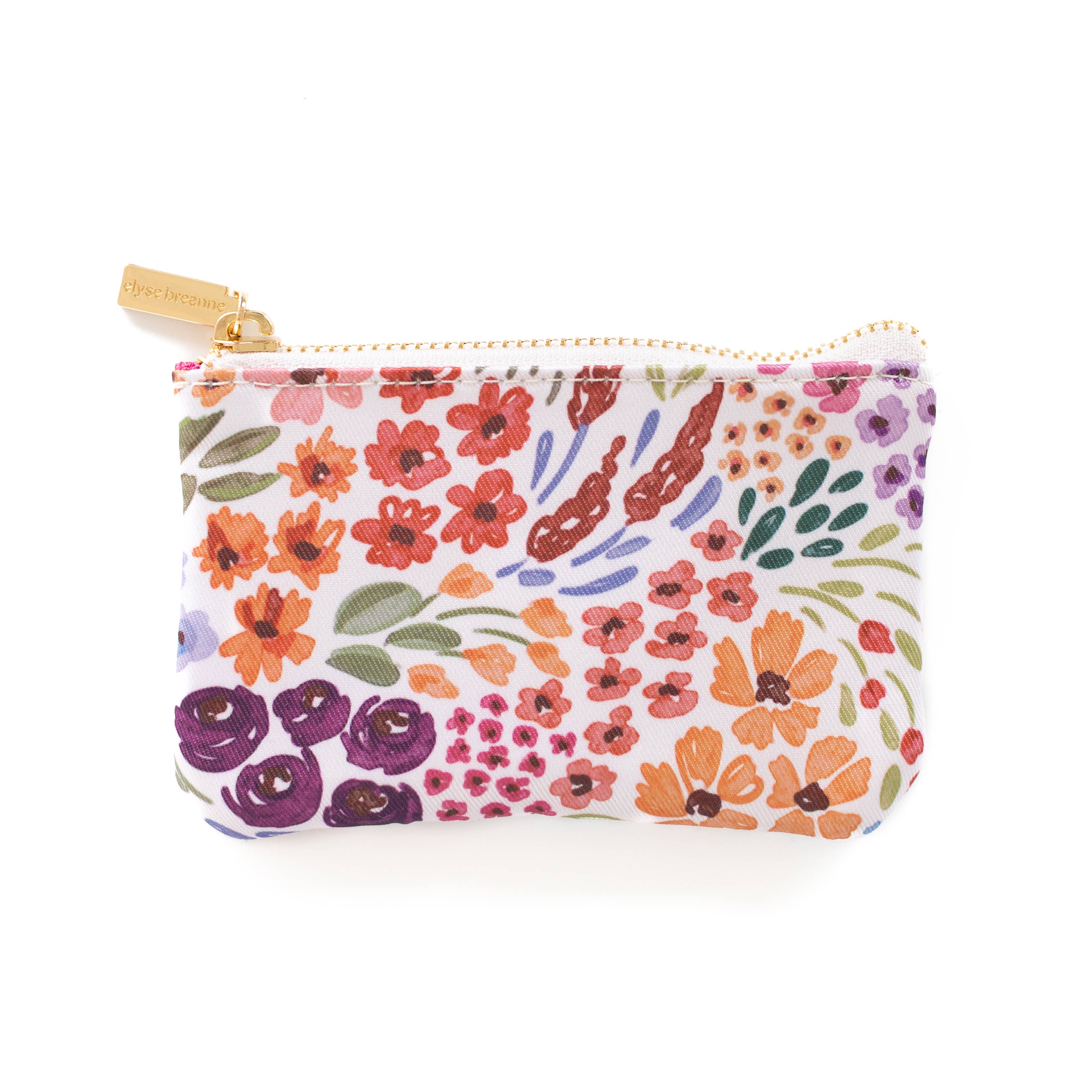 Floral Coin Pouch: Pressed Floral