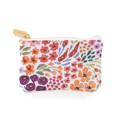 Floral Coin Pouch: Pressed Floral