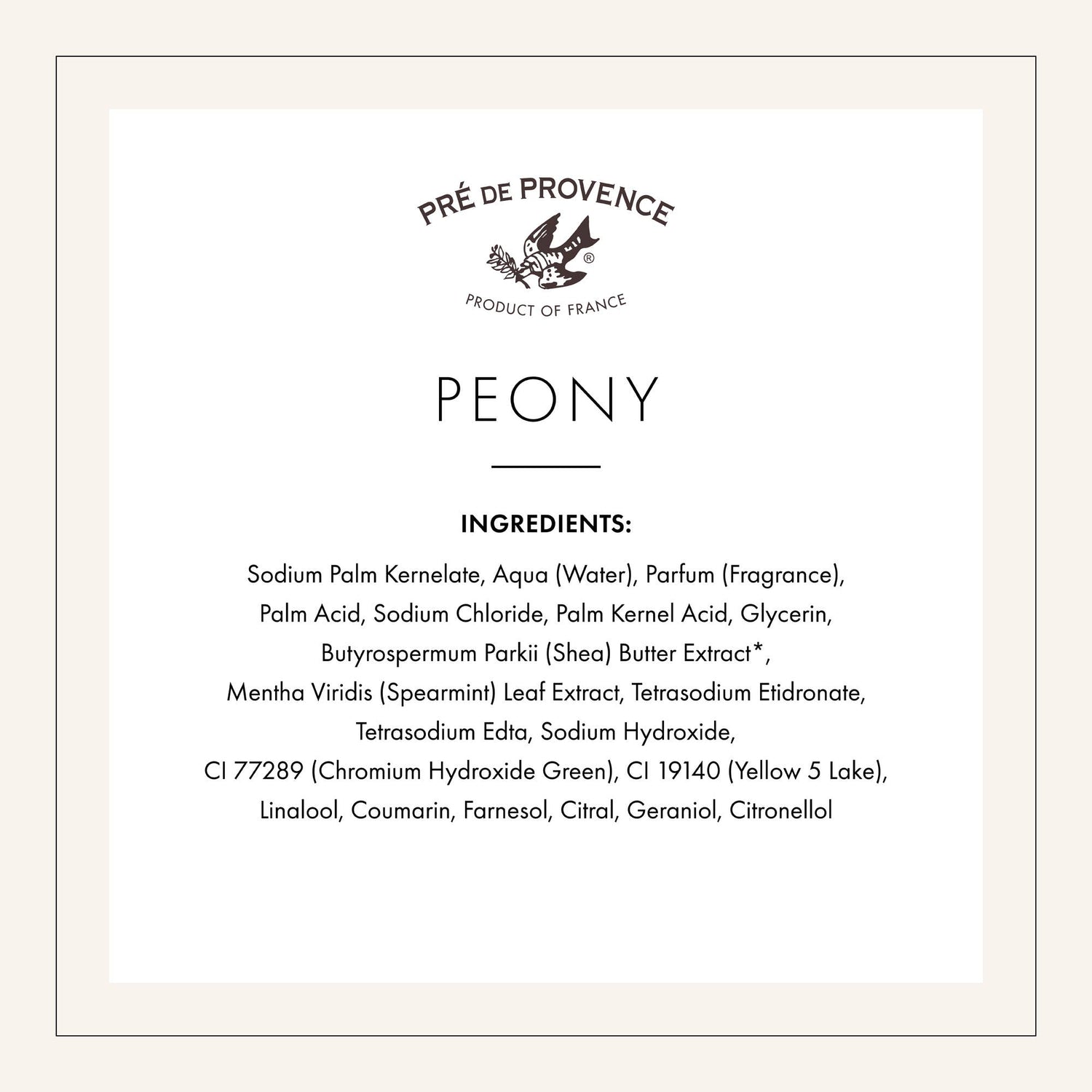Peony Soap Bar -  250 g: 250g