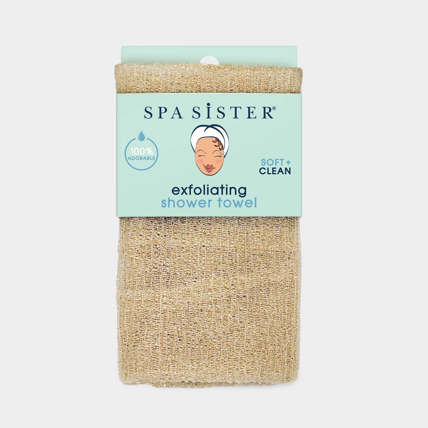 Exfoliating Spa Towel: Beige
