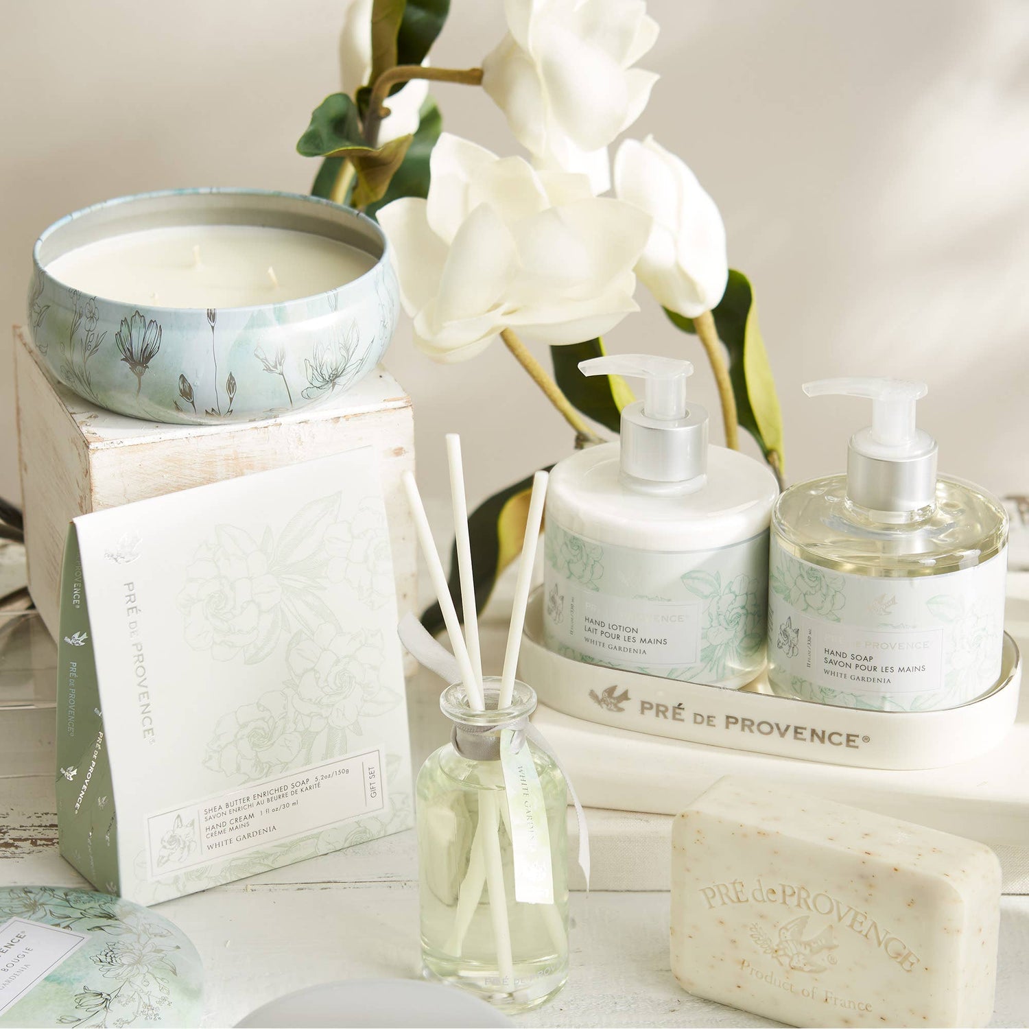 White Gardenia Soap Bar  - 250 g: 250G