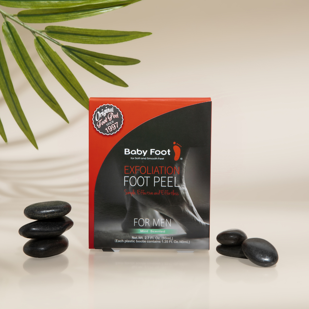 Baby Foot Exfoliation Foot Peel for Men  -  Mint Scented