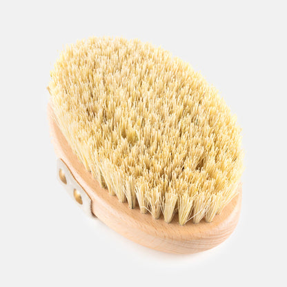 Beechwood Sisal Dry Body Brush: Natural